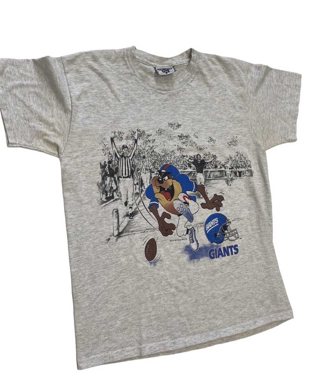 Gildan, Shirts, Vintage Nfl New York Giants Looney Tunes Taz Shirt New  York Giants Shirt