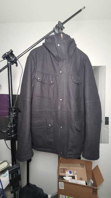 Wilsons Leather Wool Coat w/Removable Hood