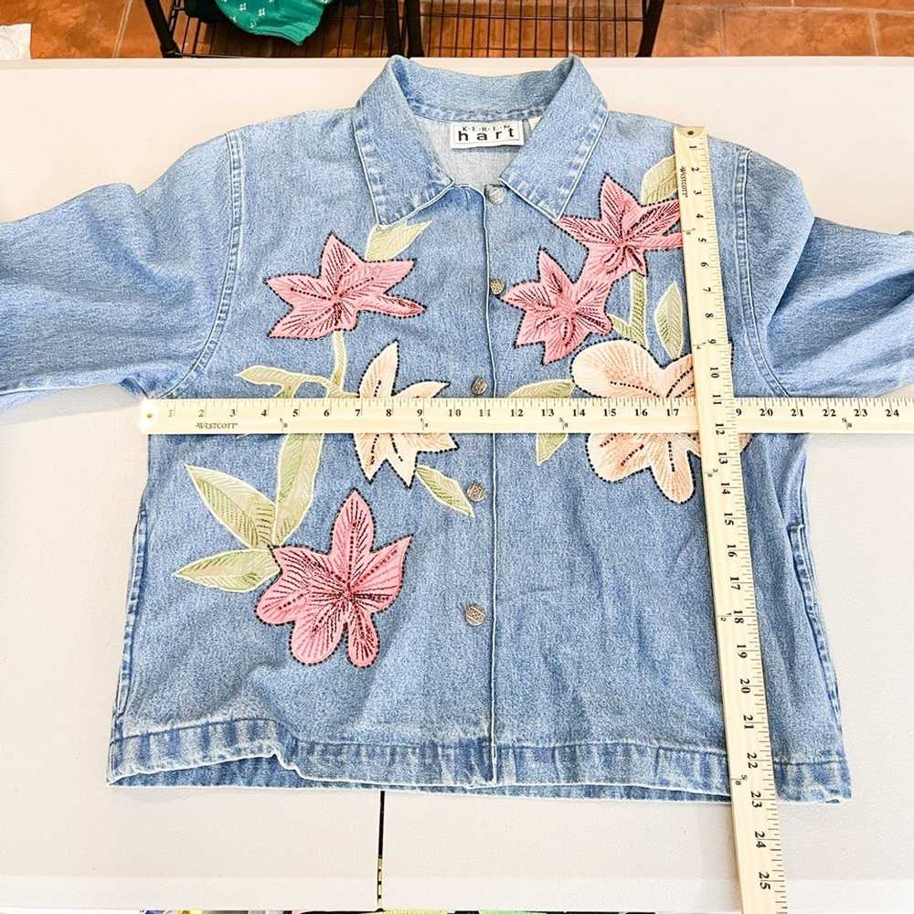 Made In Usa × Streetwear × Vintage Denim floral b… - image 5
