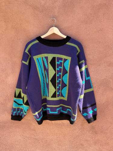 1980's Abstract Ski Sweater