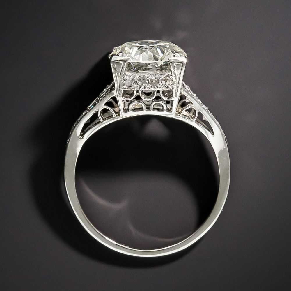 Art Deco 2.50 Carat Platinum Diamond Engagement R… - image 4