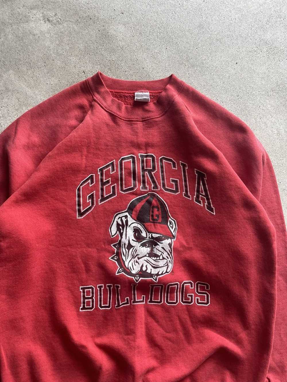 Vintage Vintage sun faded Georgia bulldogs raglan… - image 2