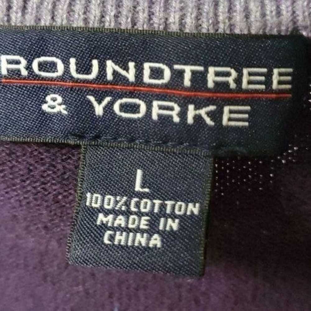 Roundtree & Yorke Roundtree & Yorke Purple V-neck… - image 3