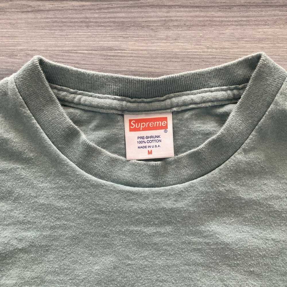 Supreme 100% cotton teal supreme t-shirt - image 2