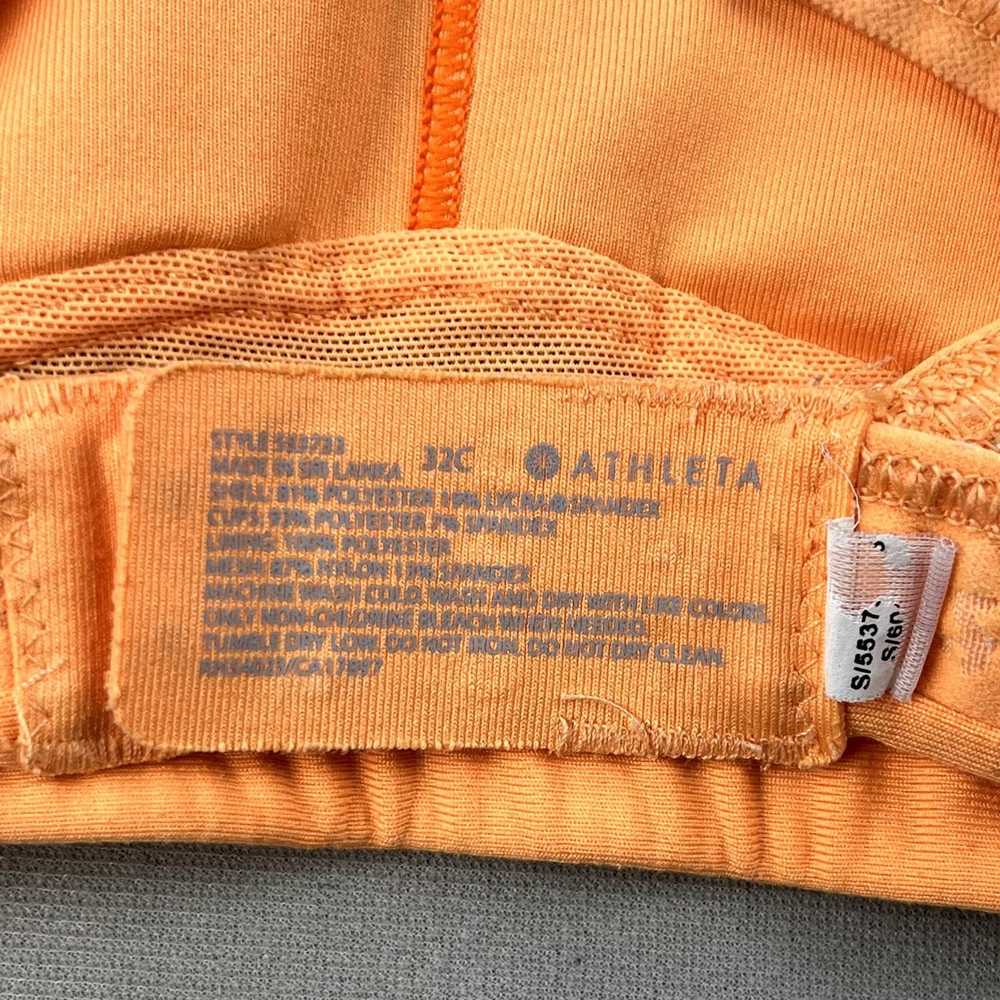 Other Athleta Sports Bra Womens 32C Orange Hullab… - image 4