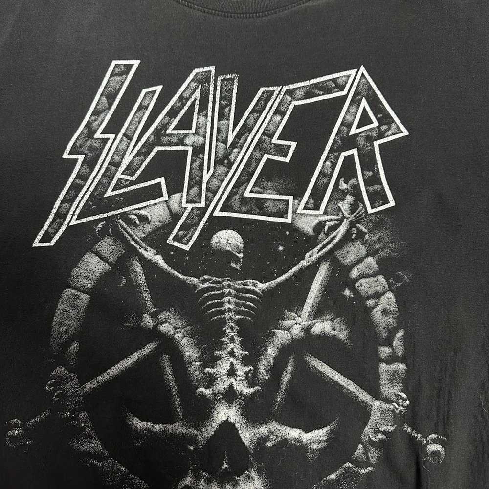 Band Tees × Slayer × Vintage Vintage 90s Slayer D… - image 10