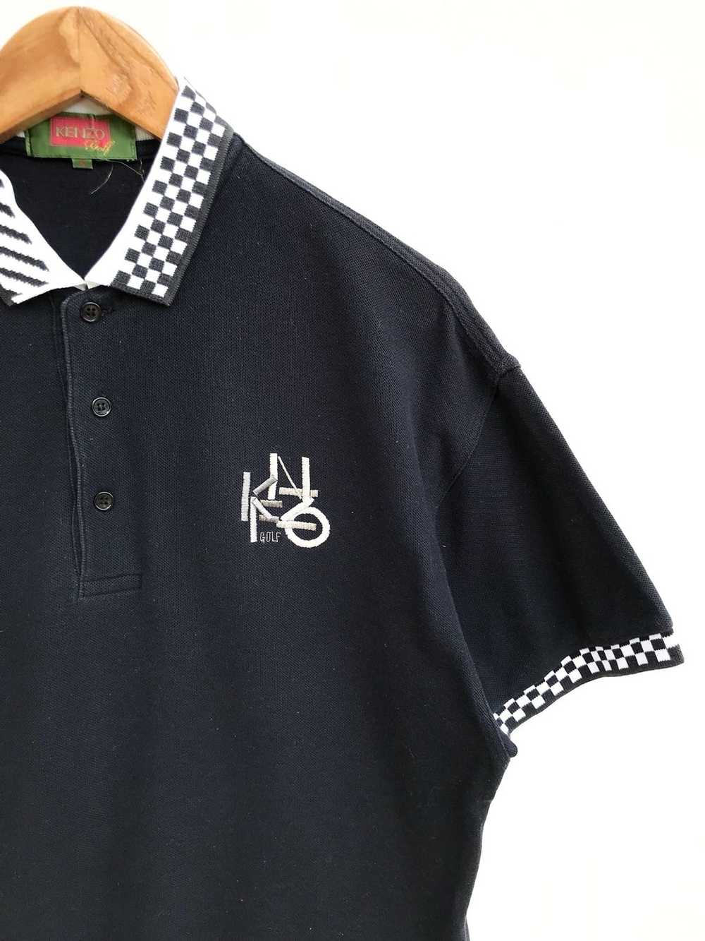 Kenzo Kenzo Golf Embroidered Logo Polo Shirts Bla… - image 2