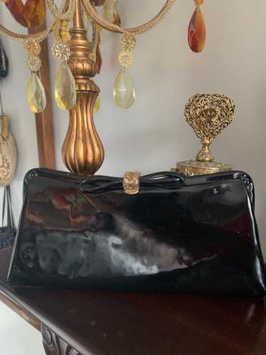 50s Patent Leather Clutch