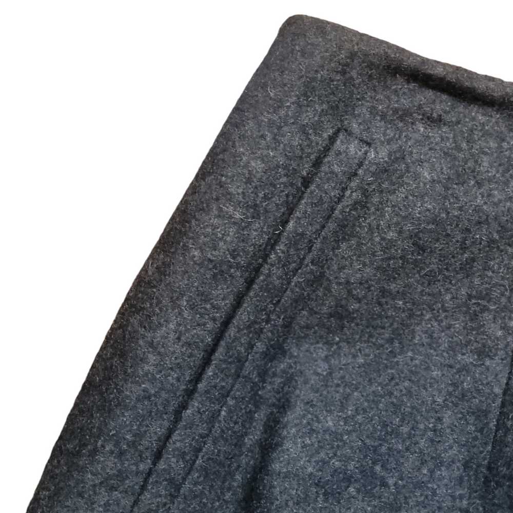 90s Vintage Grey Wool Maxi Skirt Size 14 - image 9