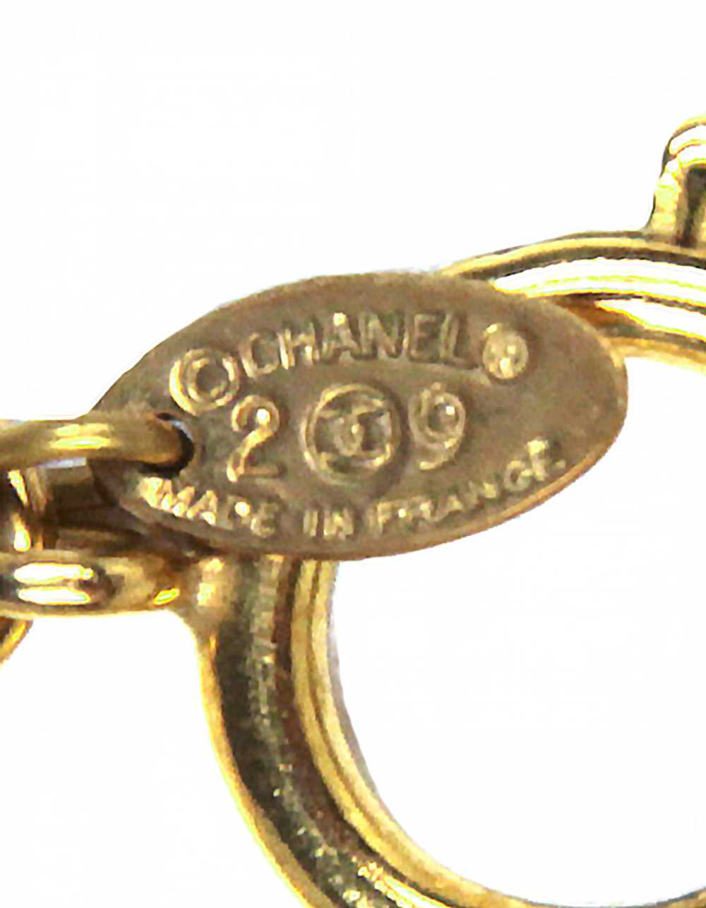 Chanel '90s Vintage Goldtone CC Pendant 23" Neckl… - image 4