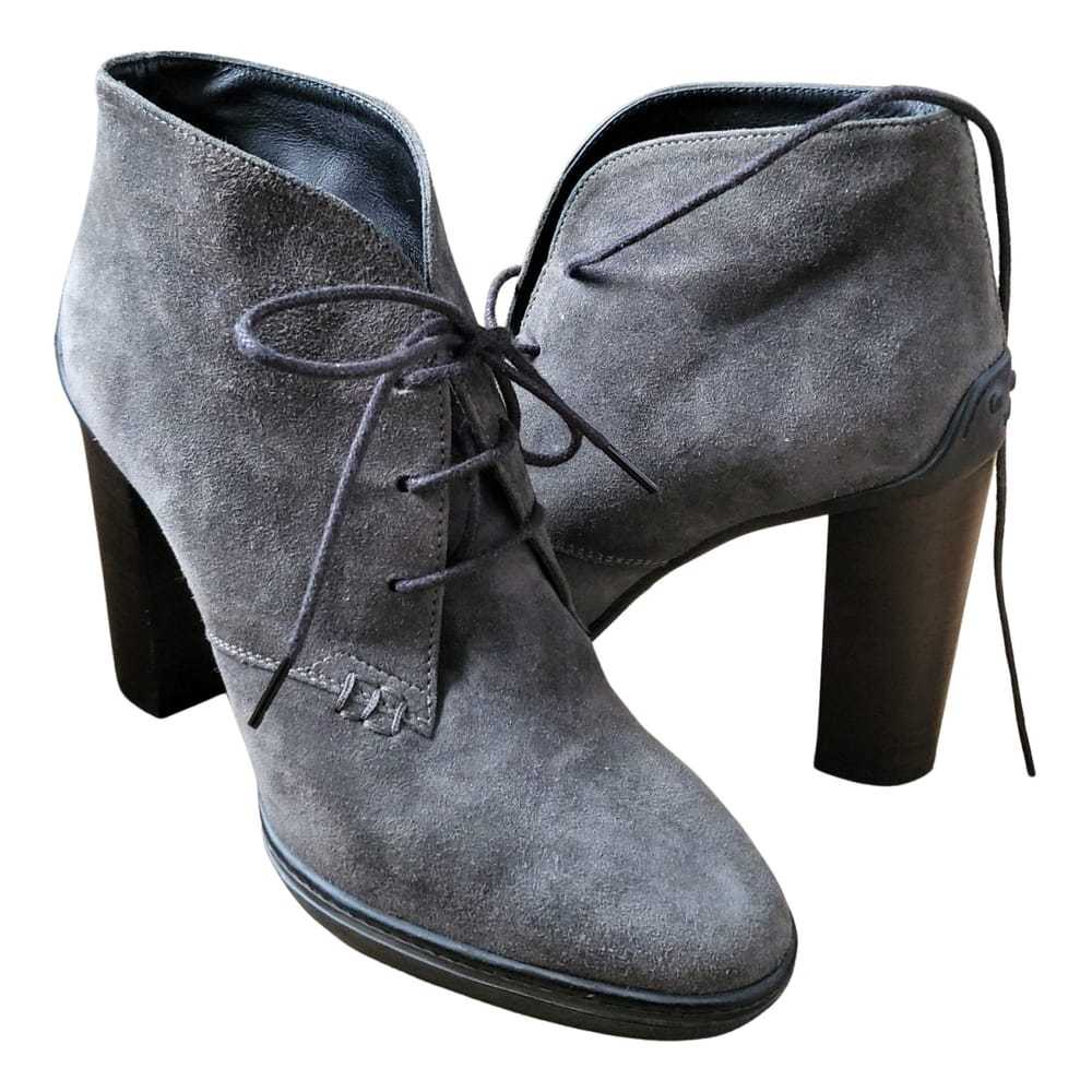 Tod's Velvet lace up boots - image 1
