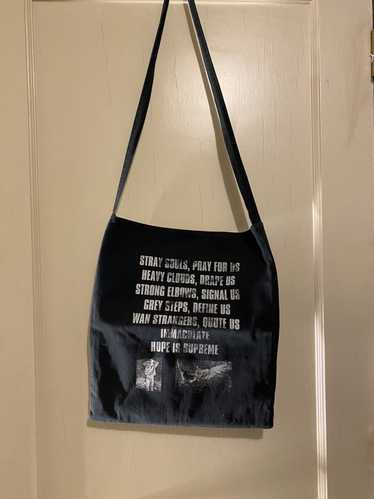 Shop merci Casual Style Canvas A4 Logo Totes by Wintersweet06