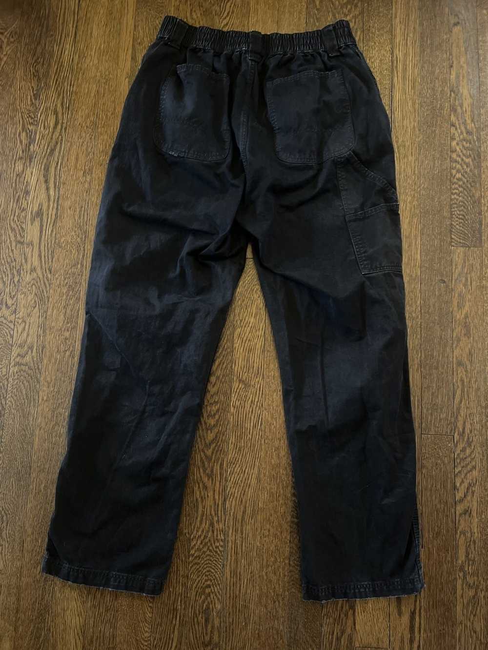 Vintage Distressed double knee black pants - image 4