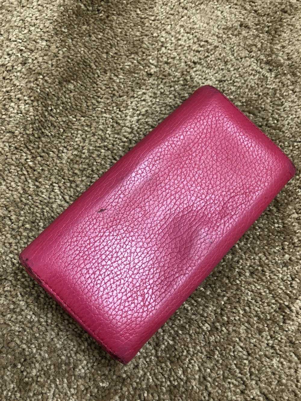 Gucci Gucci pink leather long wallet - image 3
