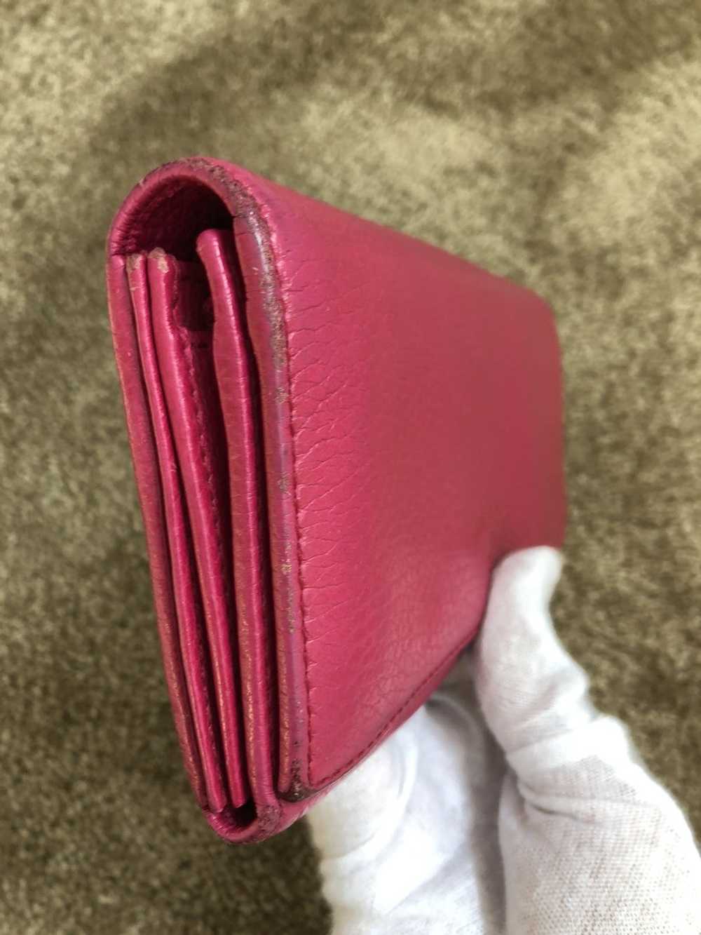 Gucci Gucci pink leather long wallet - image 4