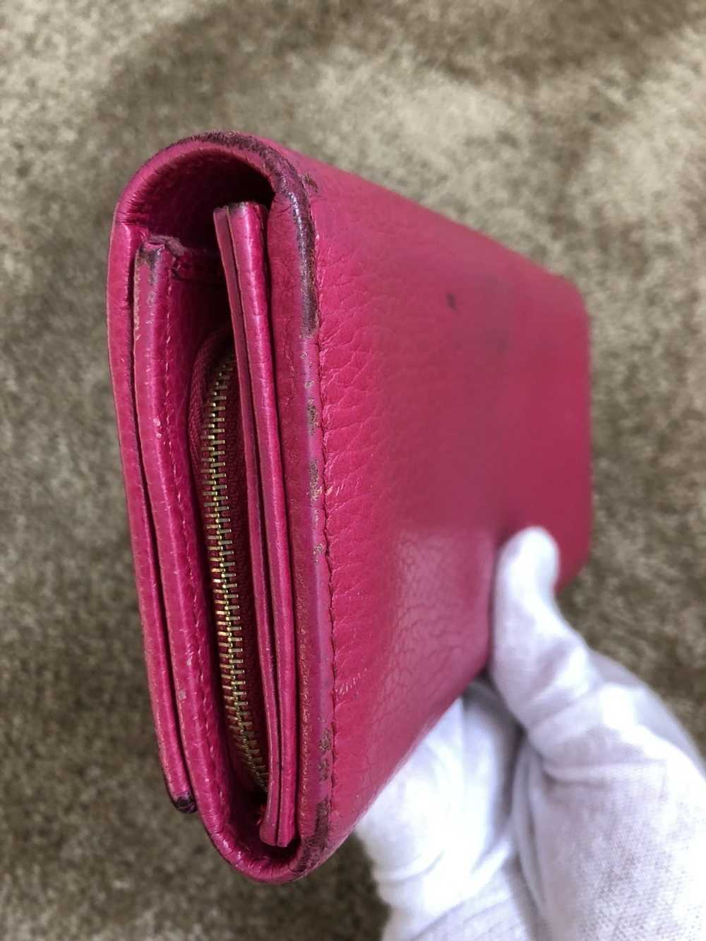 Gucci Gucci pink leather long wallet - image 5