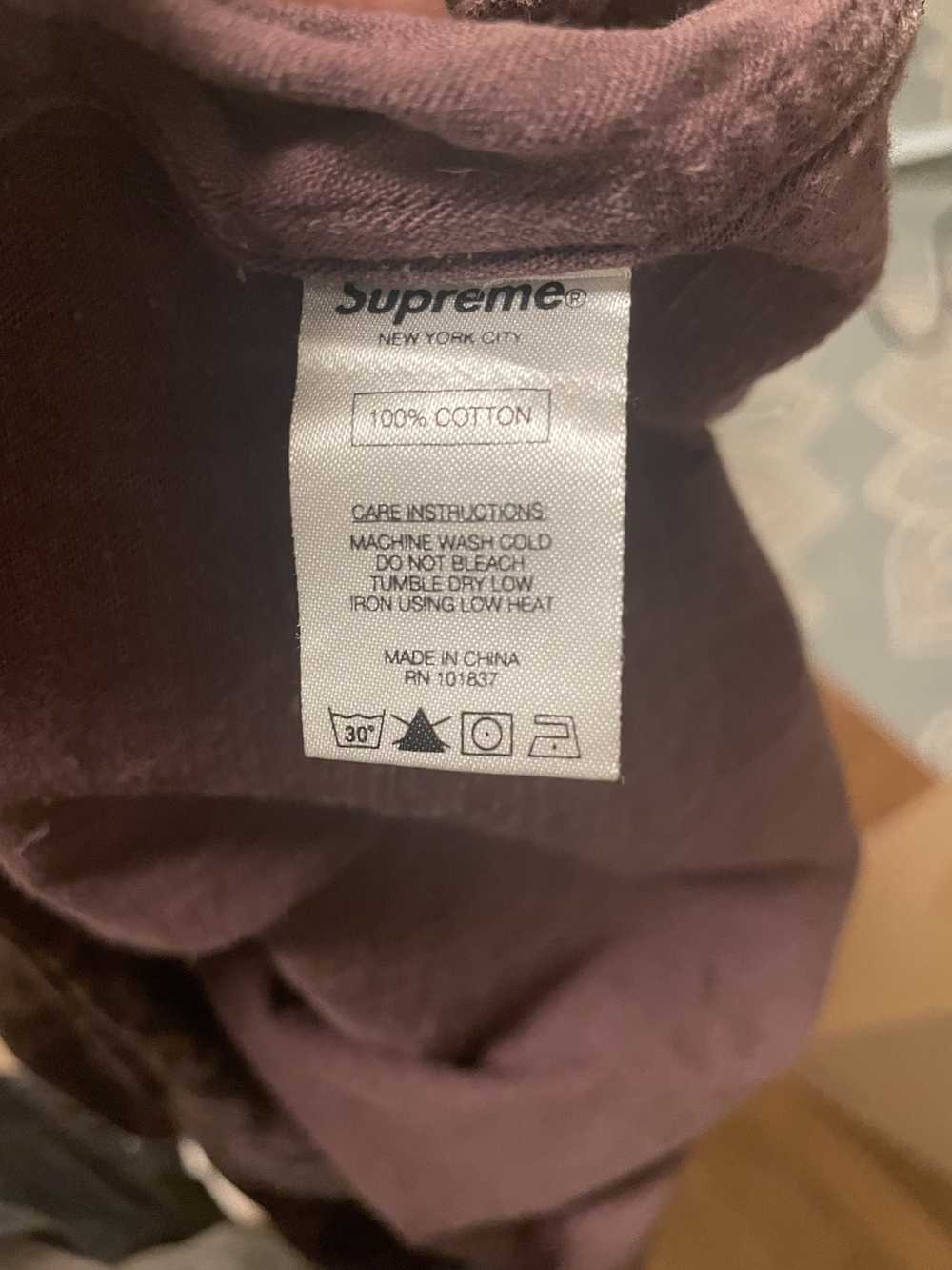 Supreme Supreme Purple Camo Button Down Shirt - image 7