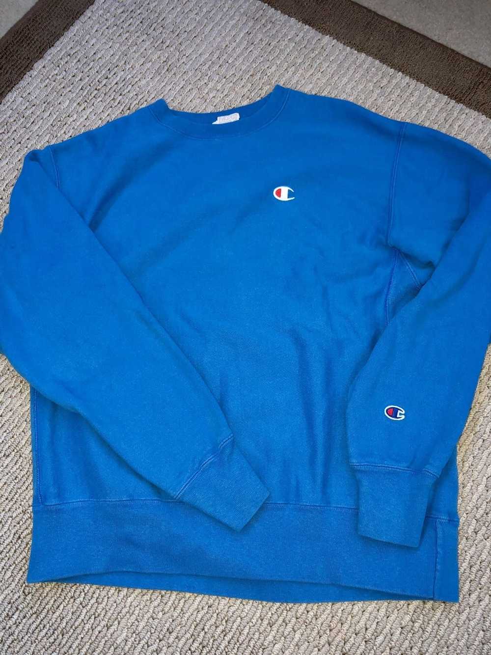 Champion Bright Blue Champion Crewneck - image 1