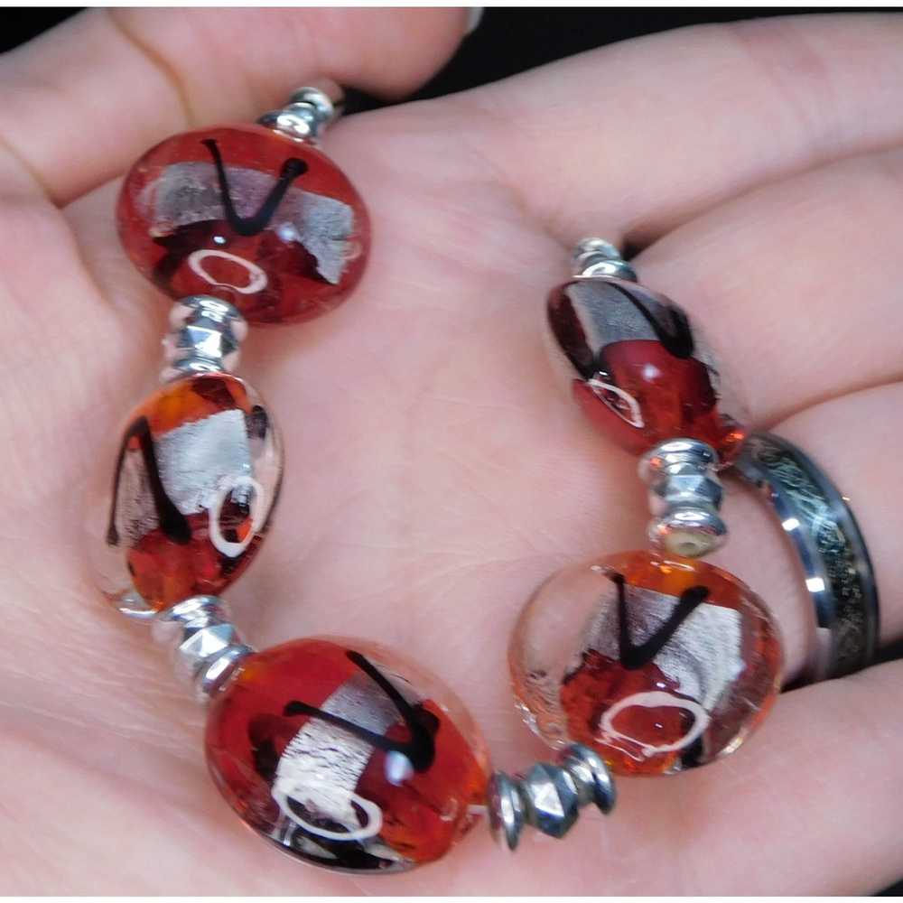 Other Lamp Work Glass Necklace - image 1
