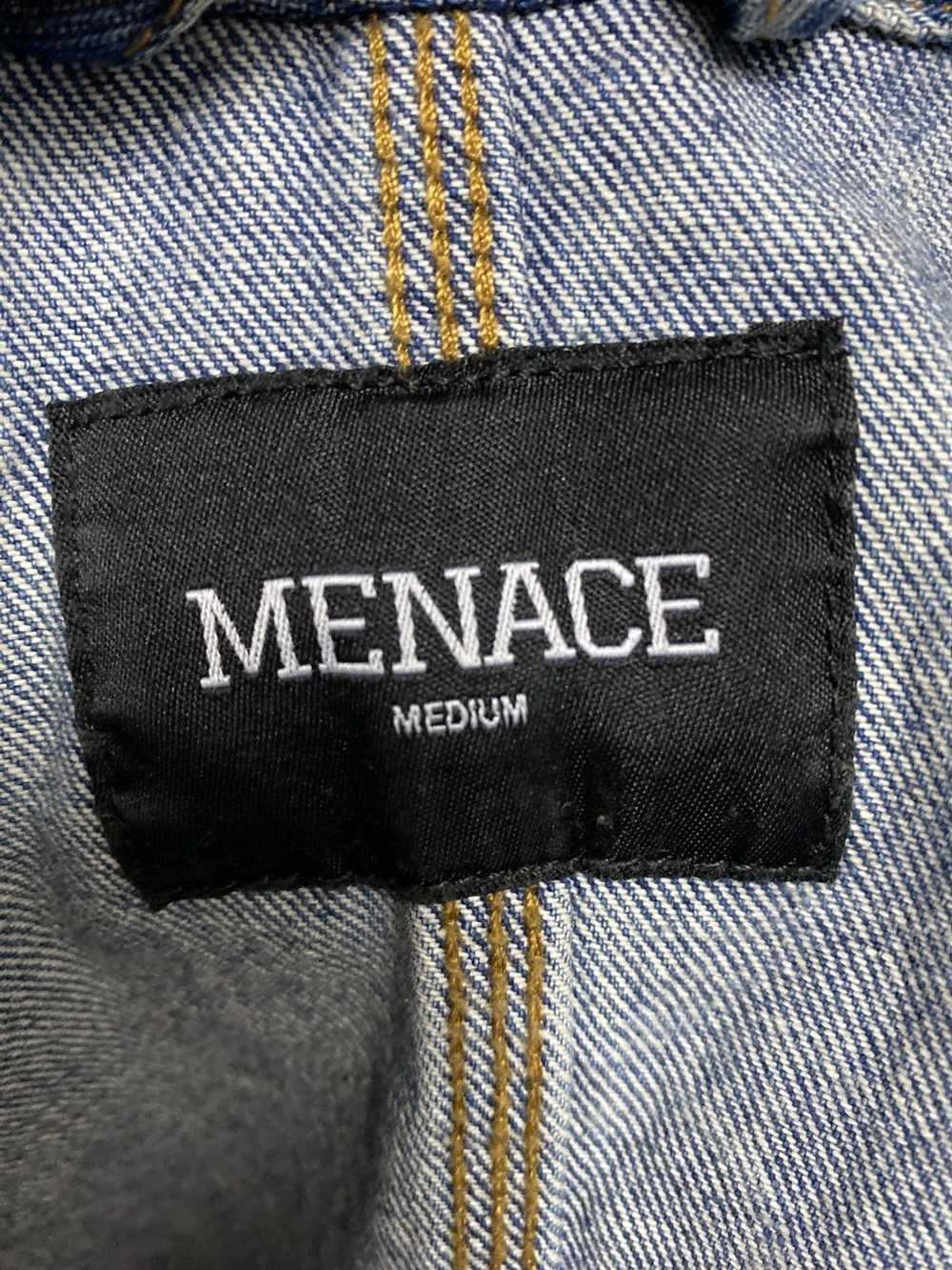 Menace Menace Los Angeles, Paisley Denim jacket - image 4