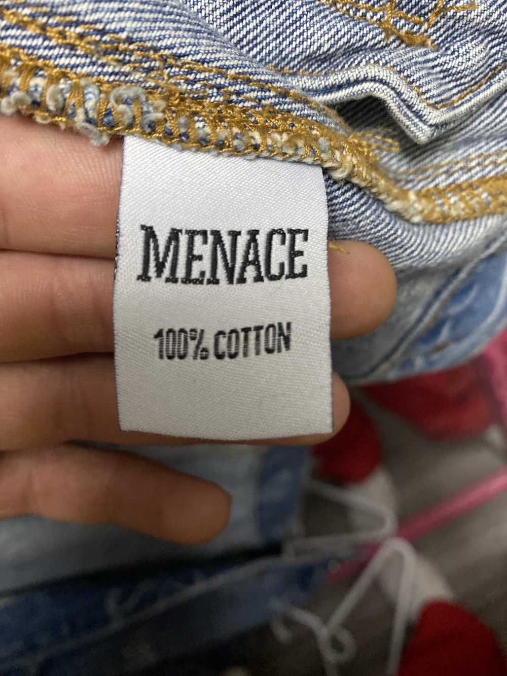 Menace Menace Los Angeles, Paisley Denim jacket - image 5