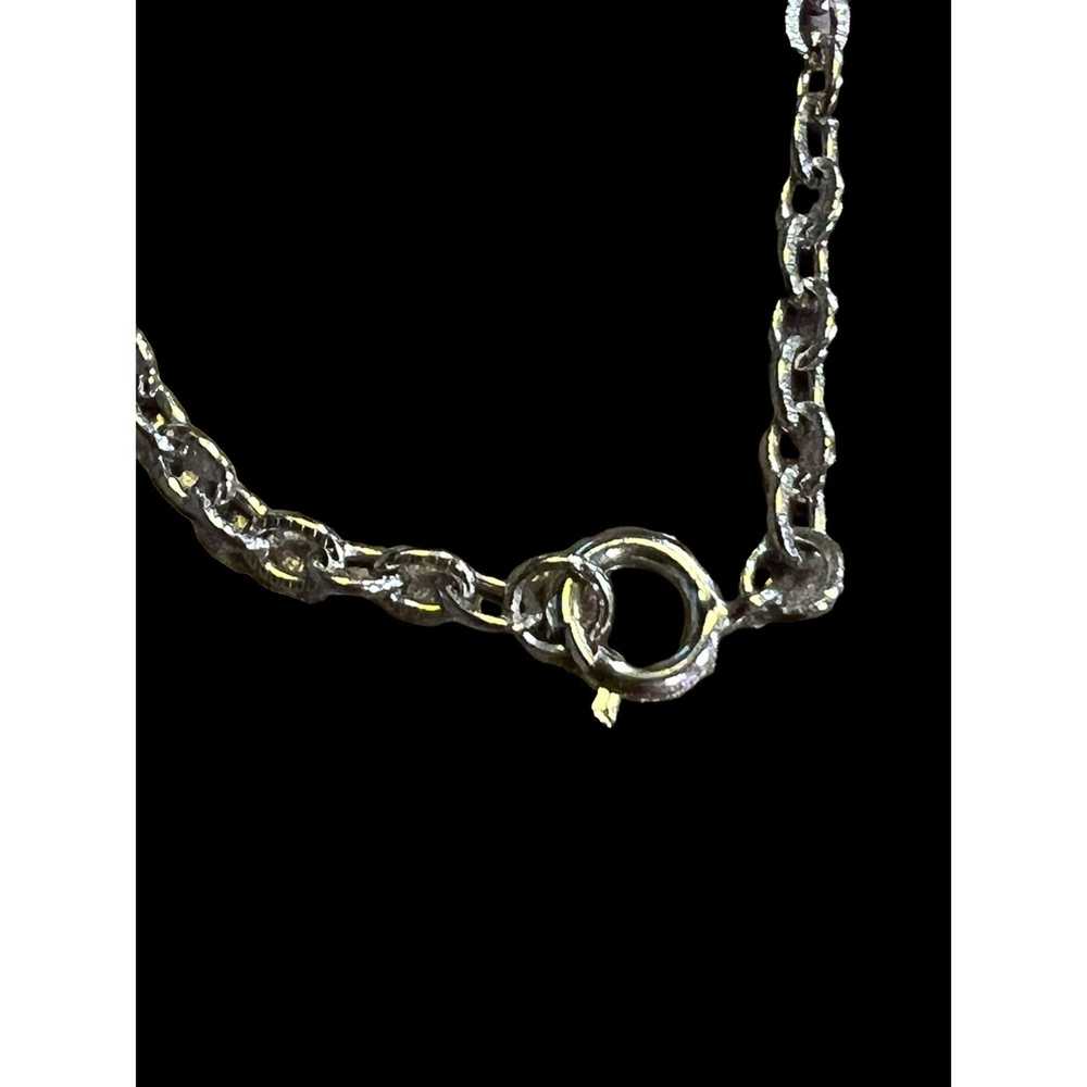 The Unbranded Brand Vintage silver tone necklace … - image 4