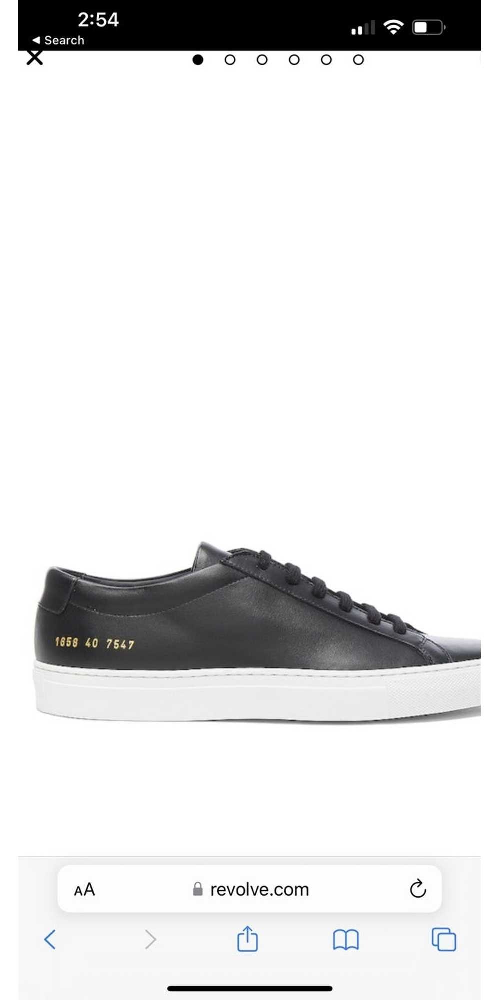 Common Projects Original leather Achilles low bla… - image 1