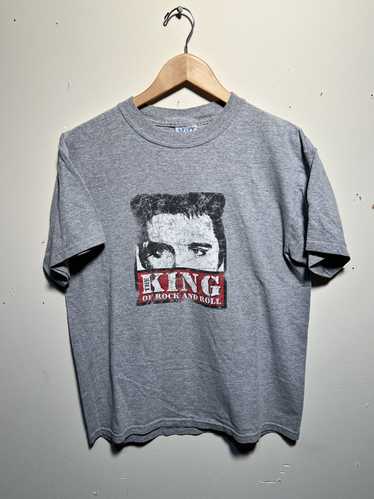 Streetwear × Vintage Vintage Elvis king of rock te