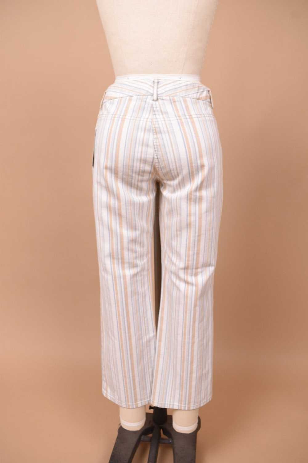 White Striped Low Rise Pants By Theory, XS/S - image 3