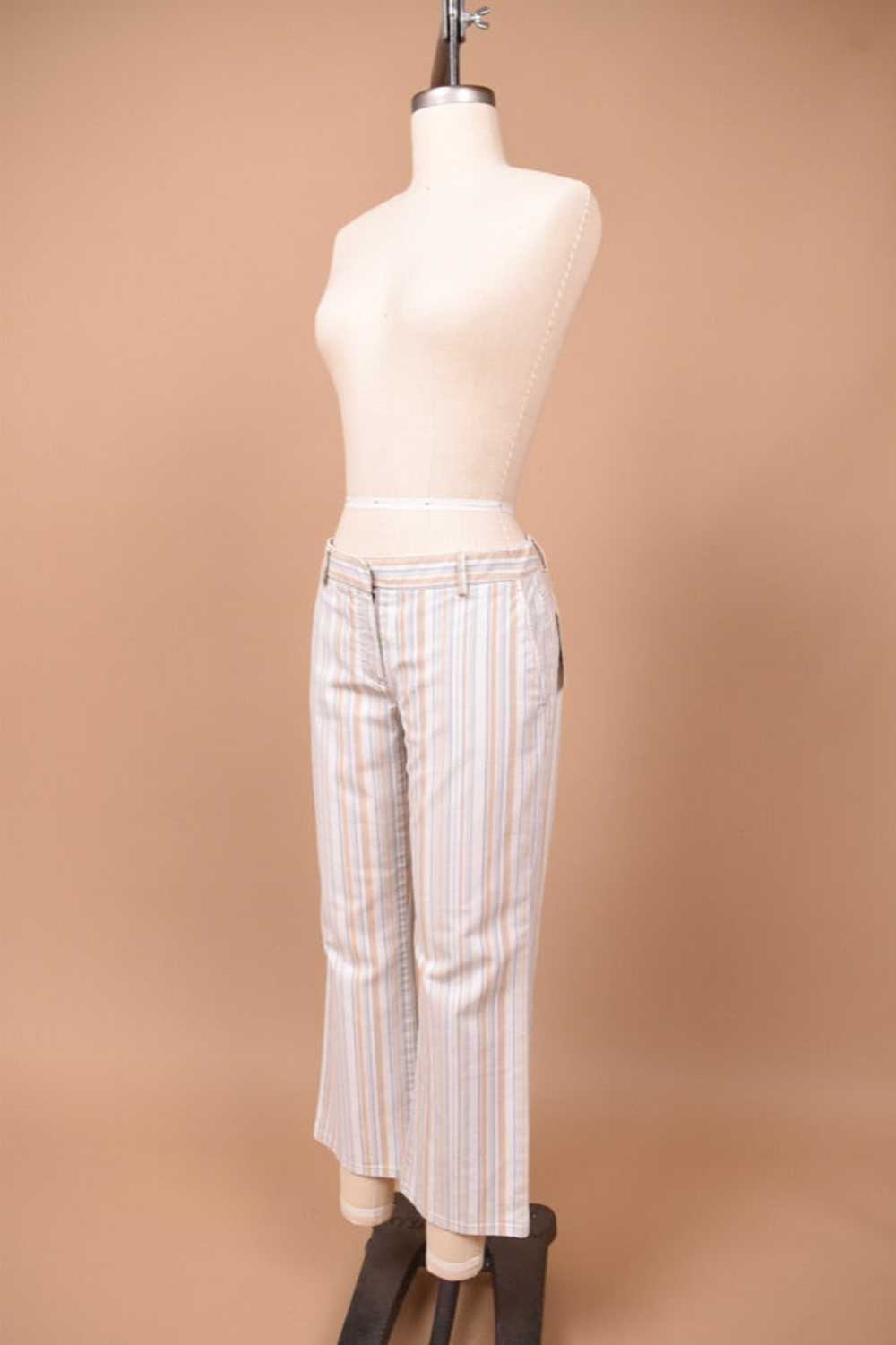 White Striped Low Rise Pants By Theory, XS/S - image 9