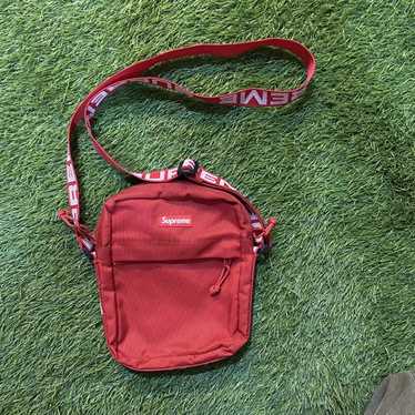 Supreme SS18 Red Shoulder Messenger Bag Cordura Fabric 100% Authentic DS