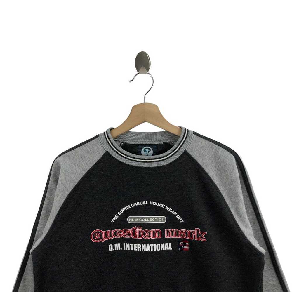 Vintage Pick!! Vtg QUESTION MARK Sweatshirt Pullo… - image 7