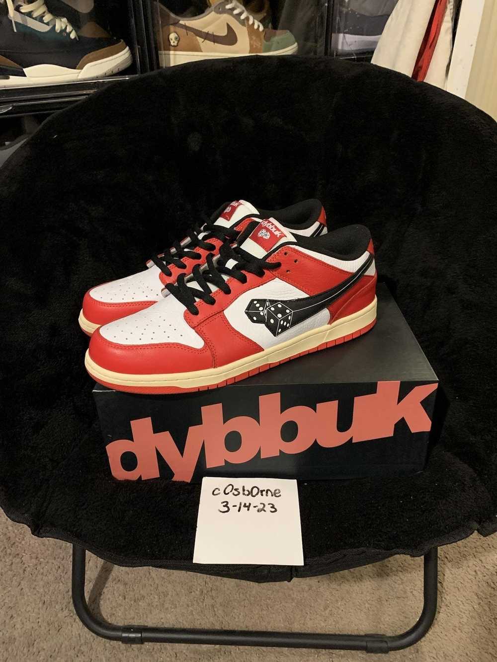 Custom 🎲 Dybbuk Lucky 7 Chicago Dunk Low Size 14… - image 1