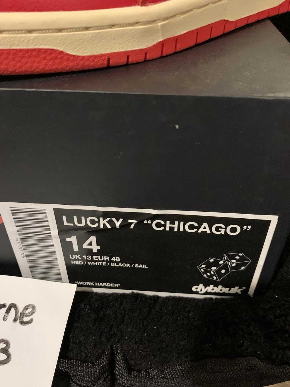 Custom 🎲 Dybbuk Lucky 7 Chicago Dunk Low Size 14… - image 6