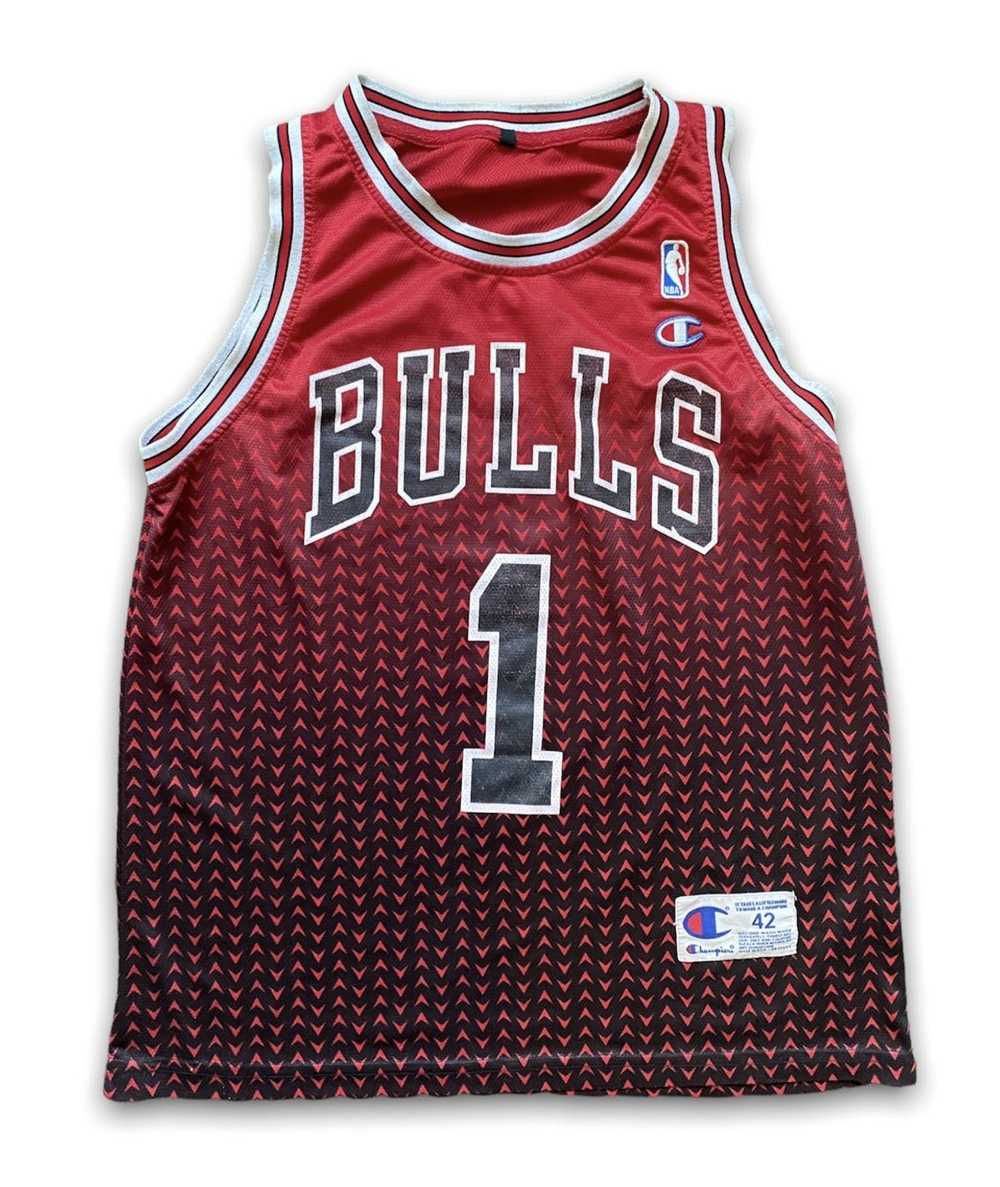 Vintage Champion - Chicago Bulls Official Shooting Shirt of The NBA Jersey 1990s Medium