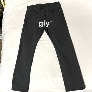 Levi's × Streetwear “GFY” Levi’s 513 Black Denim … - image 1