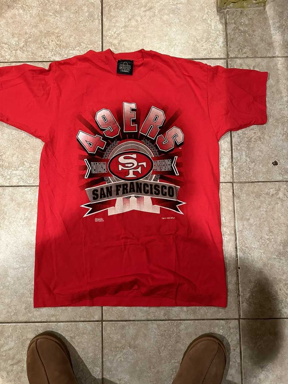 Vintage 90's San Francisco 49ers 100% Cotton T-shirt Size 