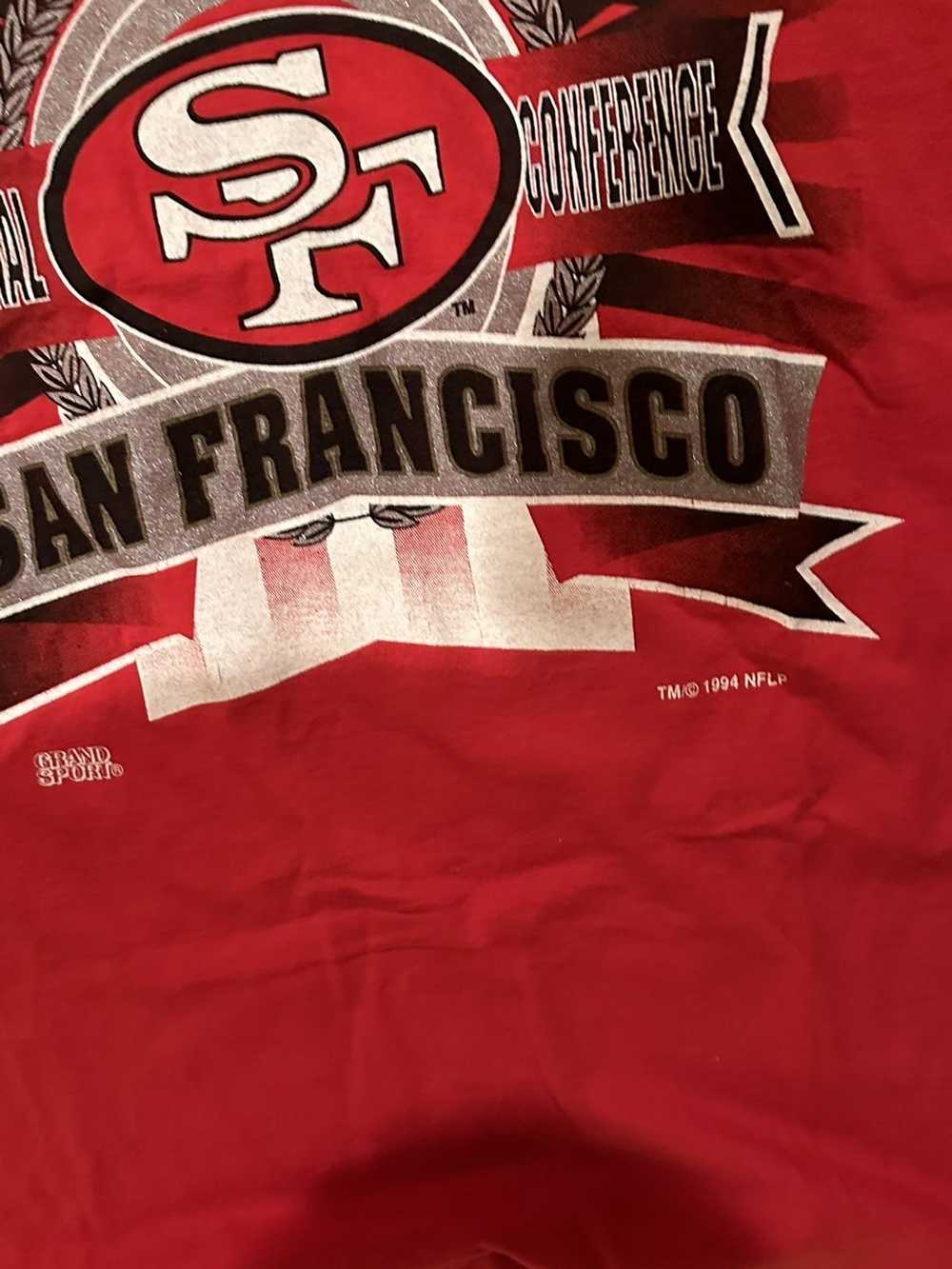 Vintage 1994 Thrashed San Francisco 49ers Tall T-Shirt 