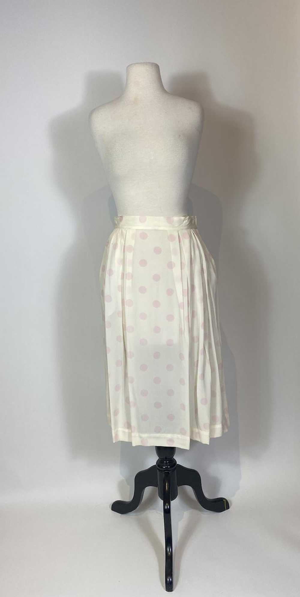 1980s Christian Dior Two Piece Polka Dot Jacket a… - image 7