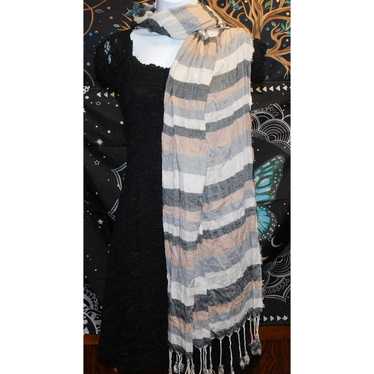 Other Charming Charlie Neutral Striped Scarf - image 1