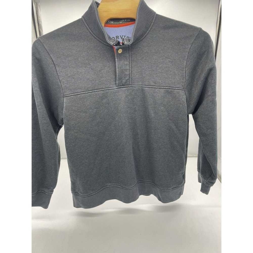 Orvis Orvis Men's Fleece Pullover Sz XL Gray 1/4 … - image 4