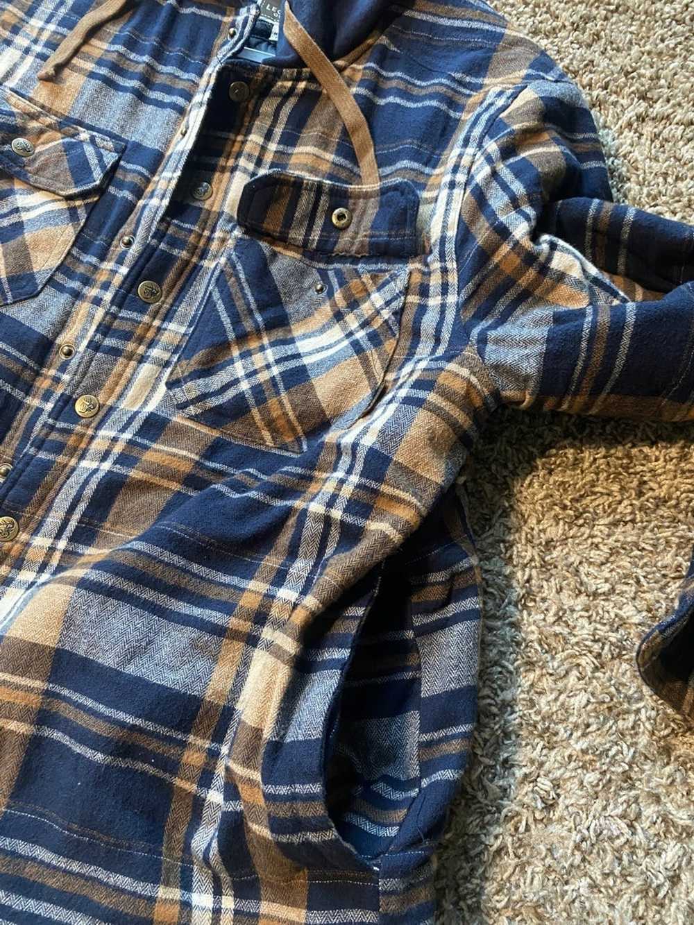 Other Flannel Hooded Shirt Jacket - image 4