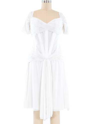 Vicky Tiel Ruched Bustier Dress