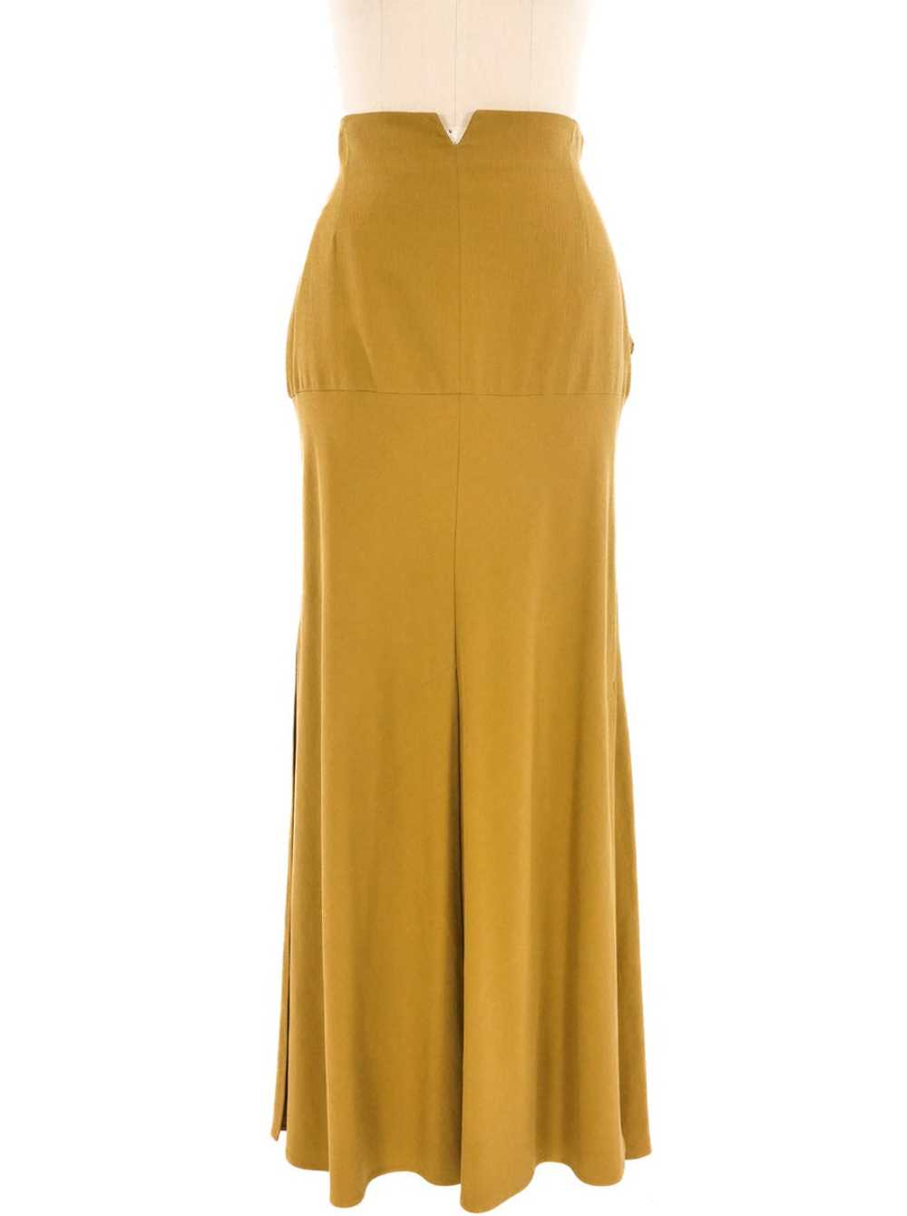 Romeo Gigli Suiting Inspired Maxi Skirt - image 1