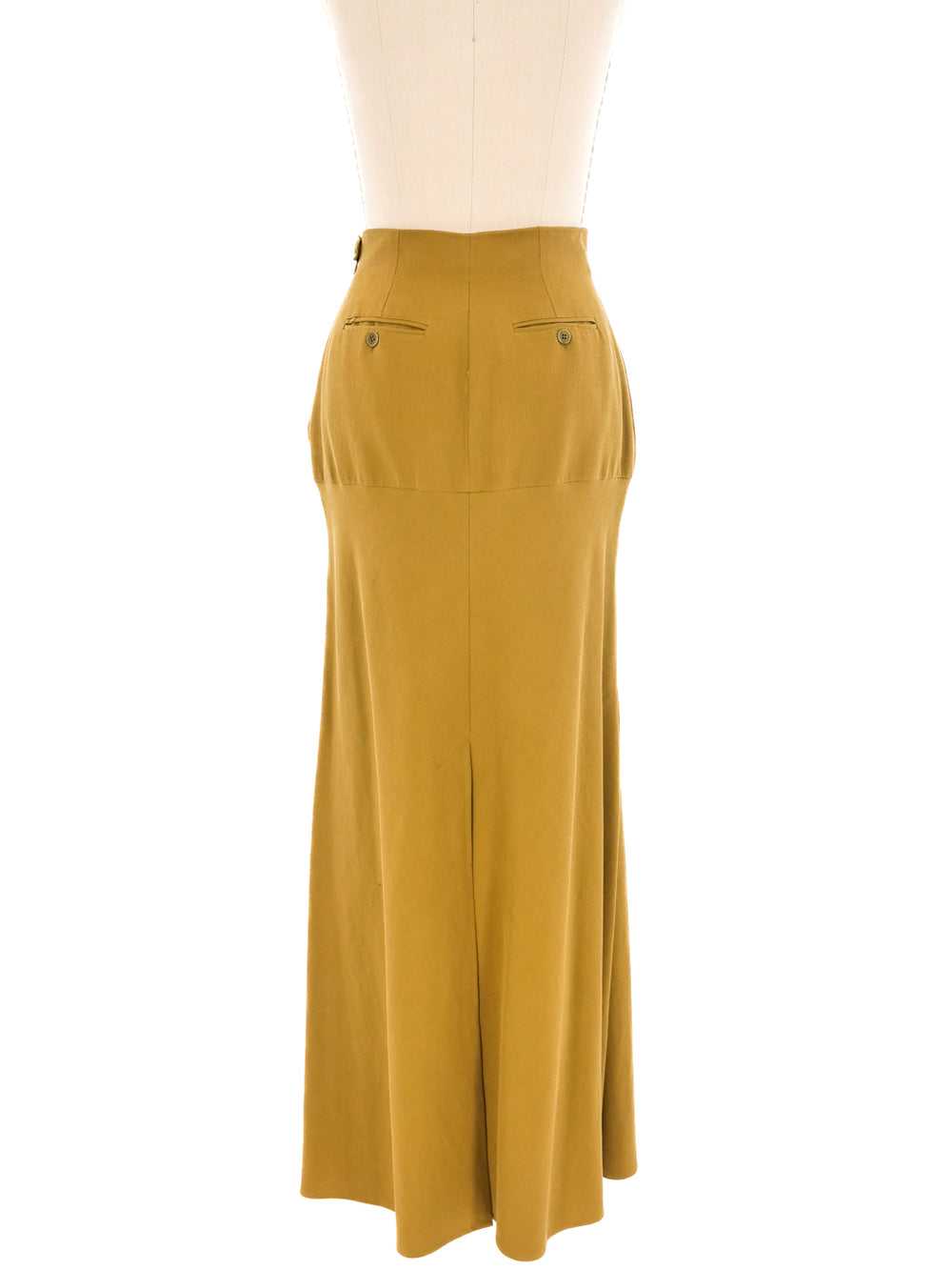 Romeo Gigli Suiting Inspired Maxi Skirt - image 4