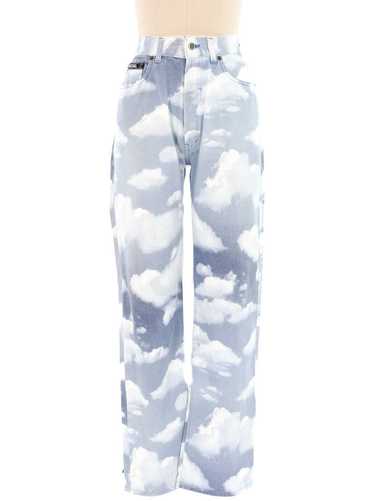Moschino Cloud Printed Pants