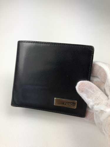 Fendi Fendi black leather bifold wallet