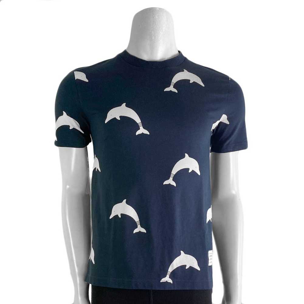 Thom Browne Thom Browne Dolphin Print T-Shirt (tb… - image 1
