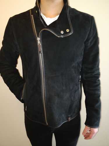 Rudsak Black Suede Leather Rudsak Coat