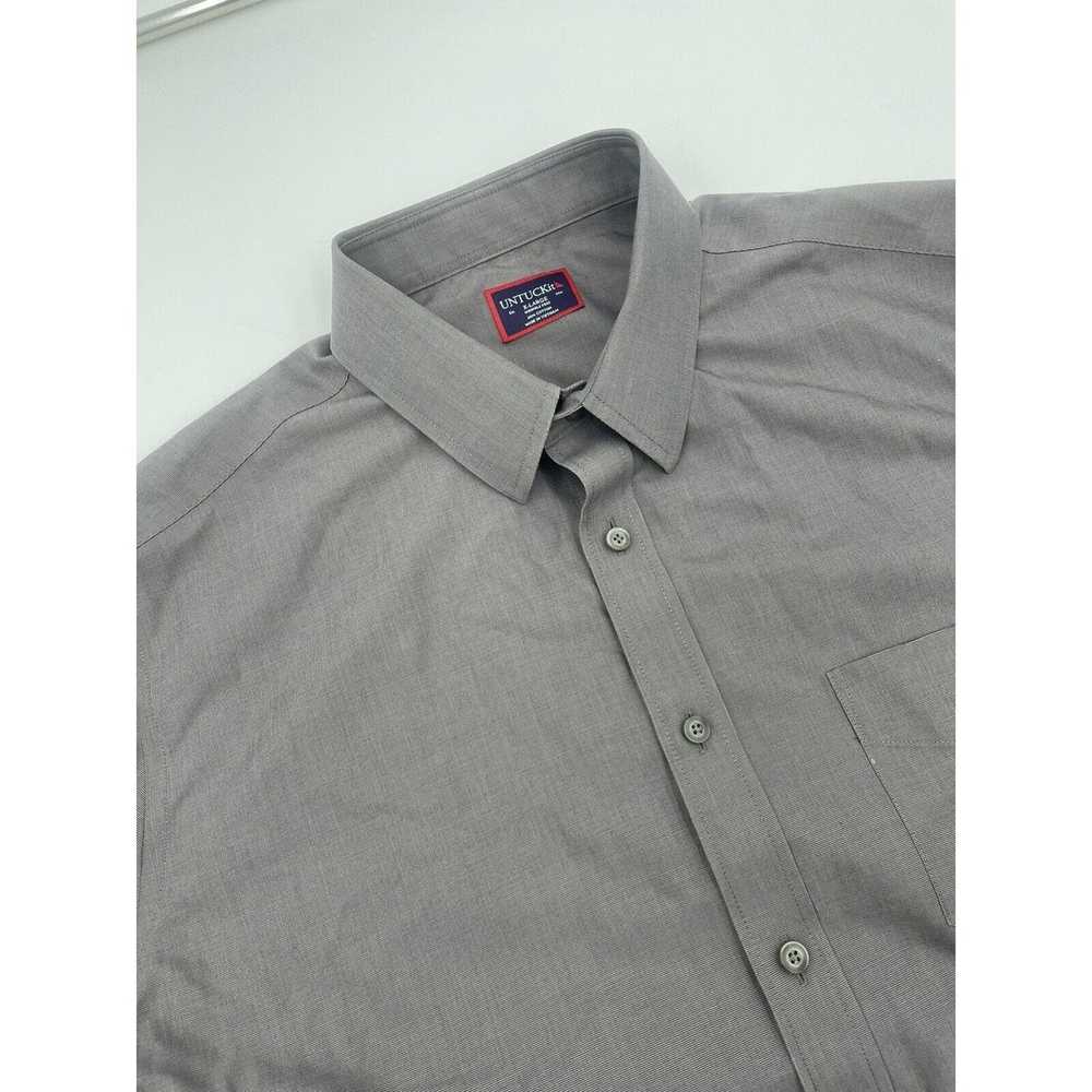 UNTUCKit UNTUCKit Gray Long Sleeve Button Up Shir… - image 1